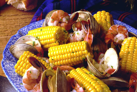 Corn and Seafood Clambake