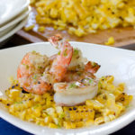 Grilled Shrimp and Corn with Creamy Lime Vinaigrette