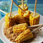 Sweet and Spicy Corn Lollipops